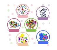 Kreativni umjetnički set za djecu, 500 kom.